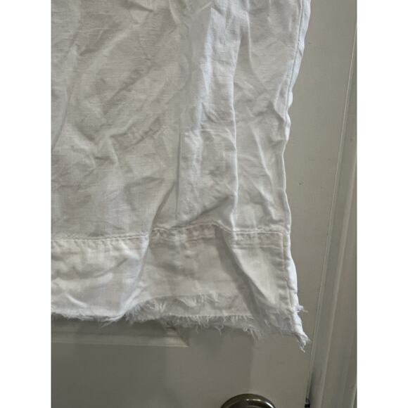 UGG A Pair King White Pillowcases 100% Linen Pillow frayed edge Frill Edge - Picture 3 of 9